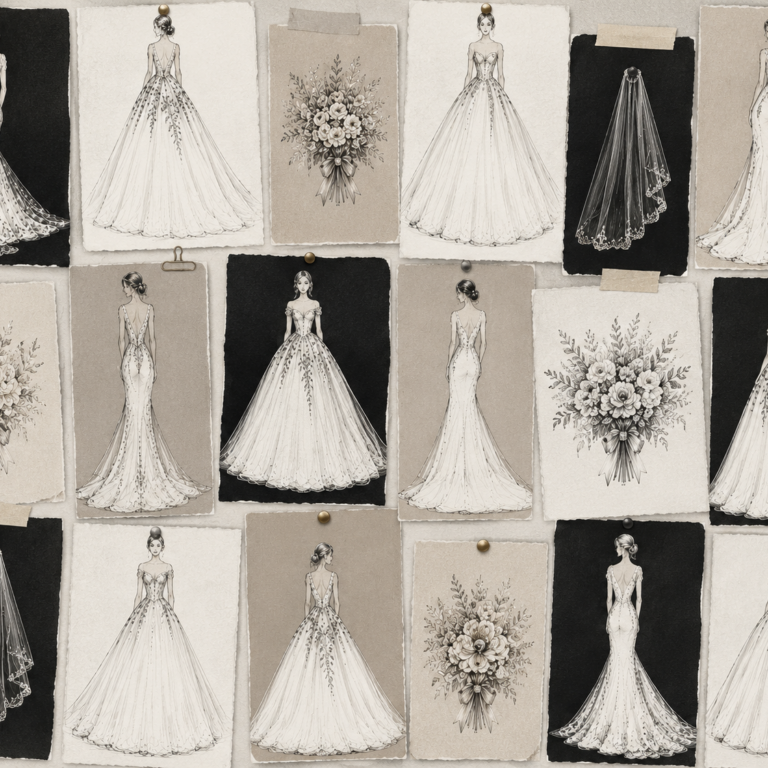 bridal sketches